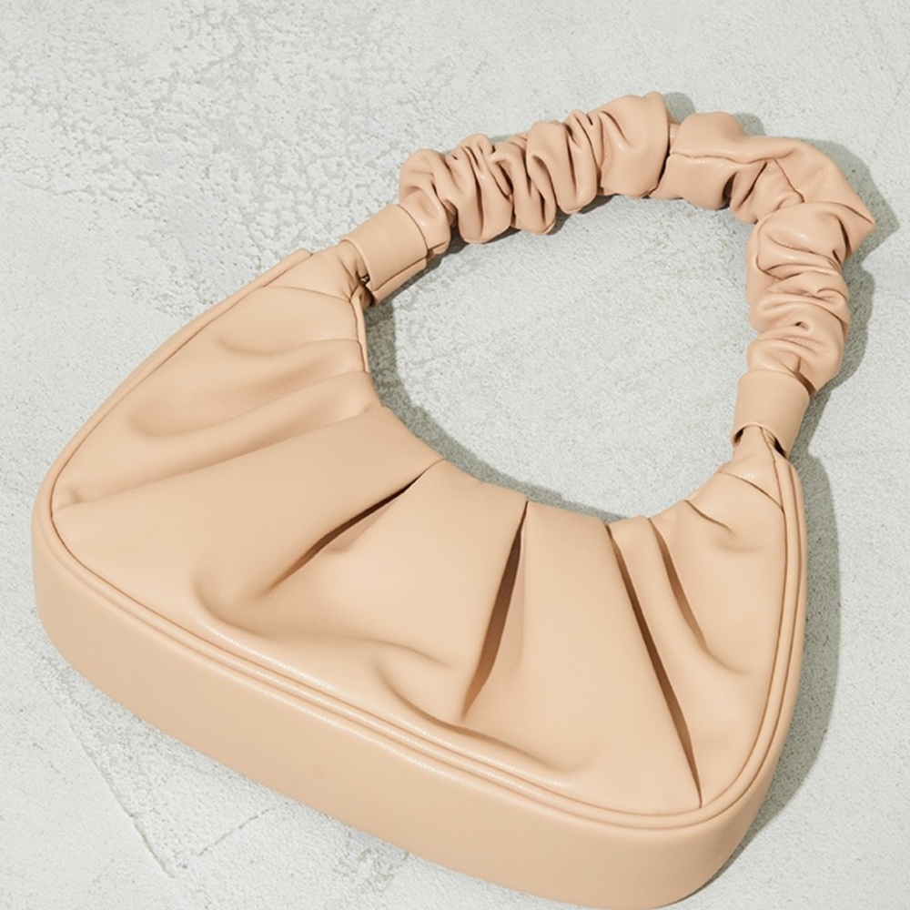 PLT Extreme Ruched Handle Shoulder Bag - Picture 3 of 8